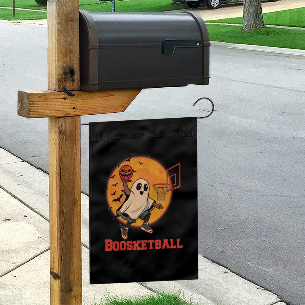 Funny Black Ghost Halloween Basketball Garden Flag Boosketball Dunk Gift - Wonder Print Shop