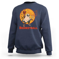 Funny Black Ghost Halloween Basketball Sweatshirt Boosketball Dunk Gift - Wonder Print Shop