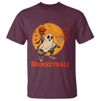 Funny Black Ghost Halloween Basketball T Shirt Boosketball Dunk Gift - Wonder Print Shop