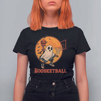 Funny Black Ghost Halloween Basketball T Shirt For Women Boosketball Dunk Gift - Wonder Print Shop