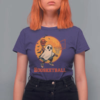 Funny Black Ghost Halloween Basketball T Shirt For Women Boosketball Dunk Gift - Wonder Print Shop