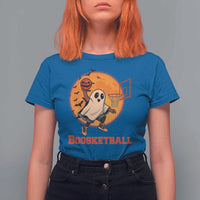 Funny Black Ghost Halloween Basketball T Shirt For Women Boosketball Dunk Gift - Wonder Print Shop