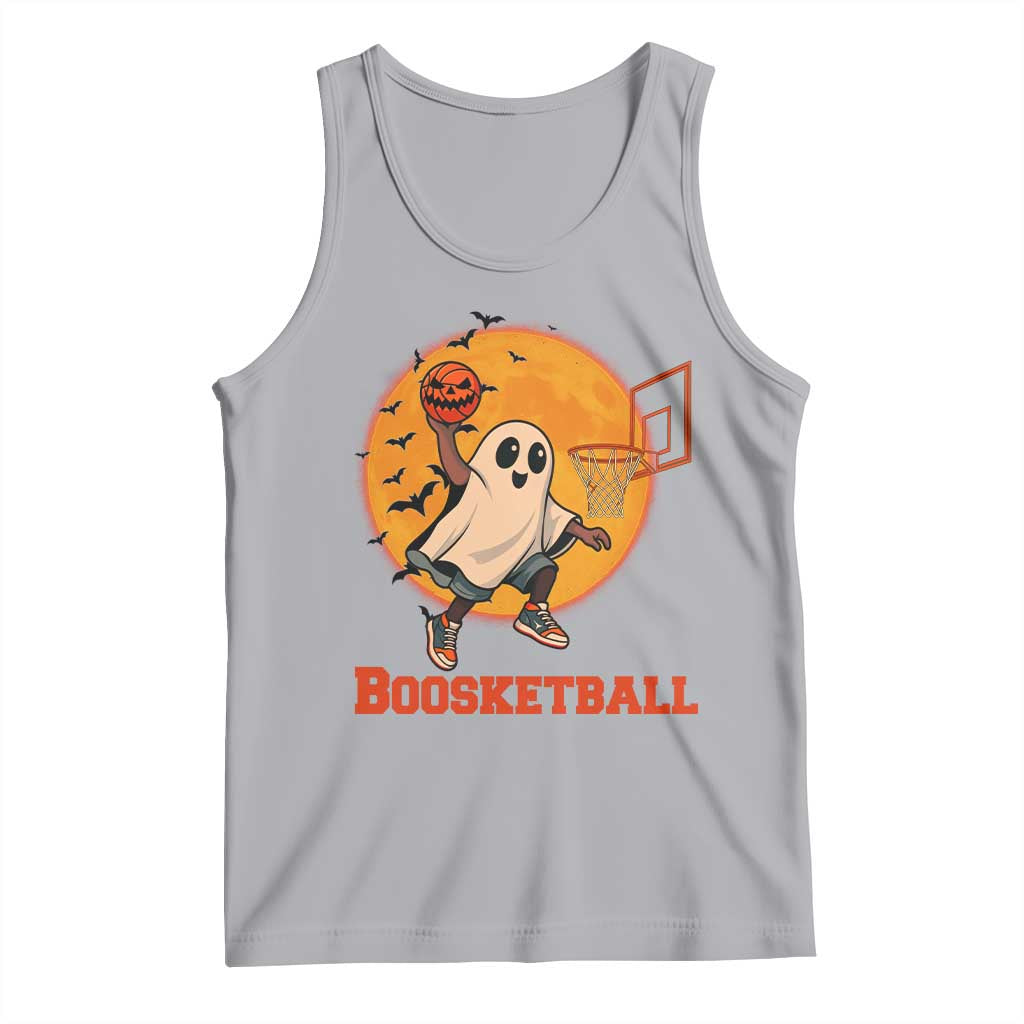 Funny Black Ghost Halloween Basketball Tank Top Boosketball Dunk Gift - Wonder Print Shop
