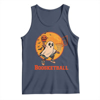 Funny Black Ghost Halloween Basketball Tank Top Boosketball Dunk Gift - Wonder Print Shop