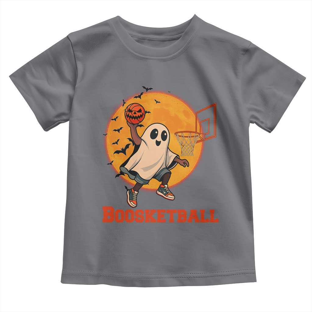 Funny Black Ghost Halloween Basketball Toddler T Shirt Boosketball Dunk Gift - Wonder Print Shop