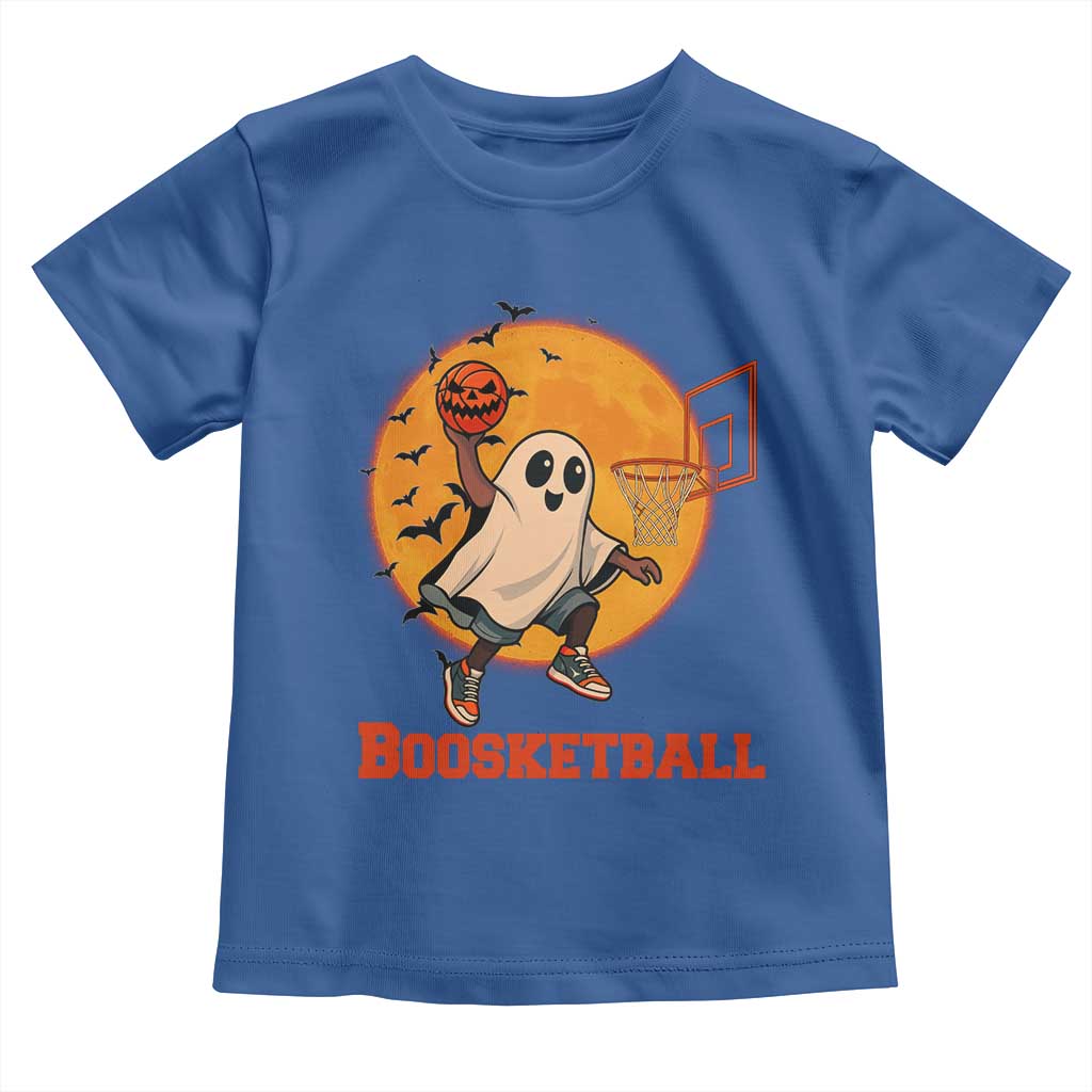 Funny Black Ghost Halloween Basketball Toddler T Shirt Boosketball Dunk Gift - Wonder Print Shop