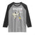 Halloween Dunk Or Treat Raglan Shirt Funny Skeleton And Ghost Playing Basketball - Wonder Print Shop
