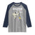 Halloween Dunk Or Treat Raglan Shirt Funny Skeleton And Ghost Playing Basketball - Wonder Print Shop