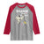 Halloween Dunk Or Treat Raglan Shirt Funny Skeleton And Ghost Playing Basketball - Wonder Print Shop