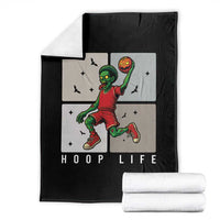 Hoop Life Throw Blanket Halloween Zombie Basketball Spooky Game - Wonder Print Shop