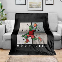 Hoop Life Throw Blanket Halloween Zombie Basketball Spooky Game - Wonder Print Shop