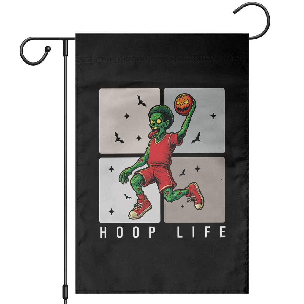 Hoop Life Garden Flag Halloween Zombie Basketball Spooky Game - Wonder Print Shop