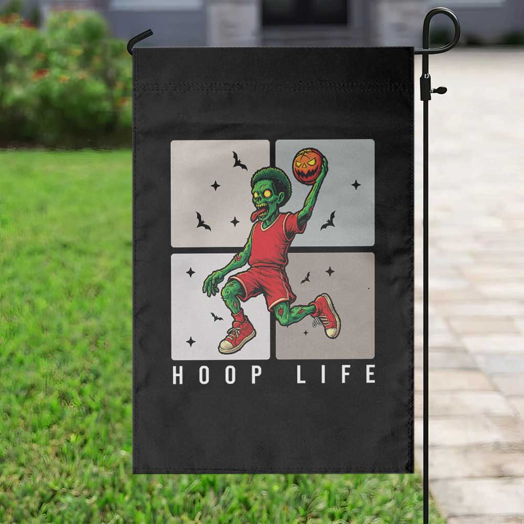 Hoop Life Garden Flag Halloween Zombie Basketball Spooky Game - Wonder Print Shop