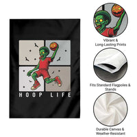 Hoop Life Garden Flag Halloween Zombie Basketball Spooky Game - Wonder Print Shop