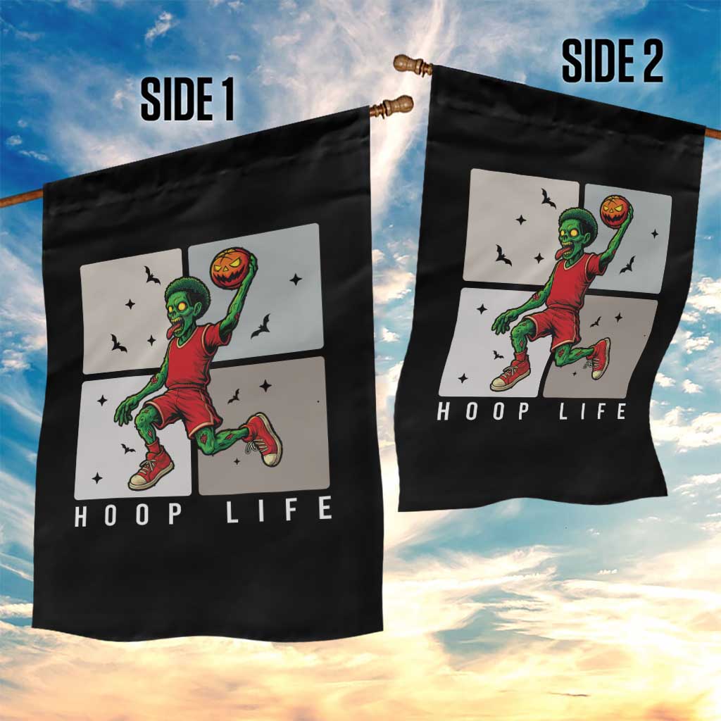 Hoop Life Garden Flag Halloween Zombie Basketball Spooky Game - Wonder Print Shop