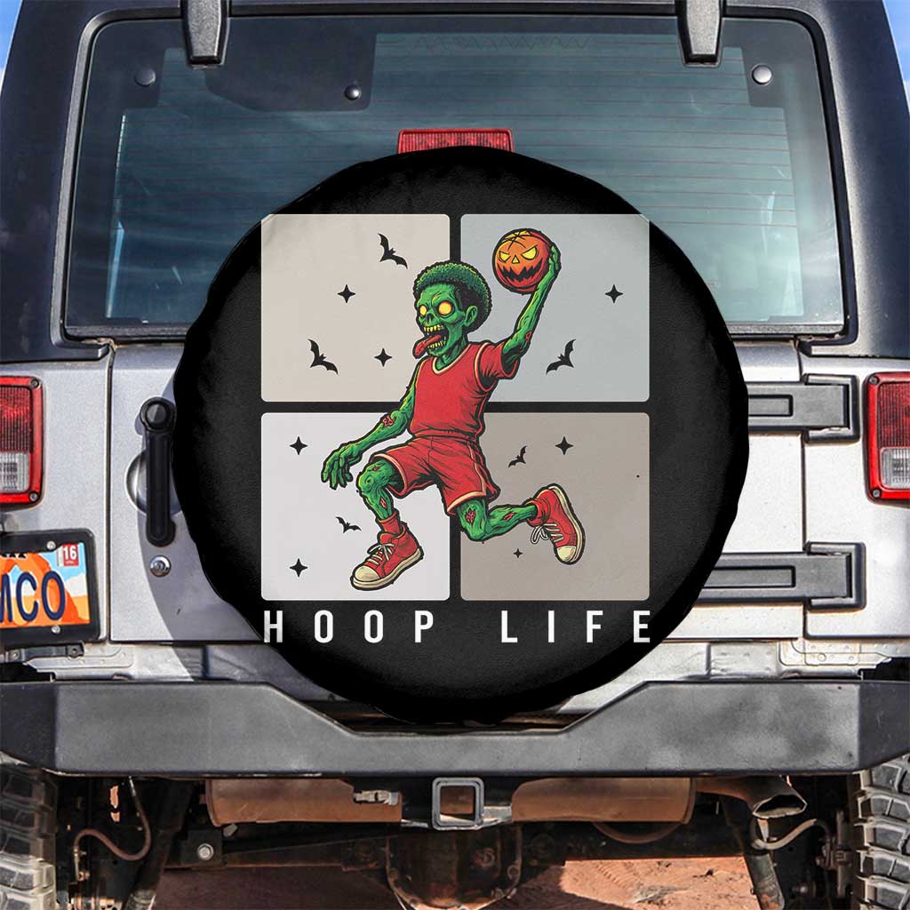 Hoop Life Spare Tire Cover Halloween Zombie Basketball Spooky Game - Wonder Print Shop