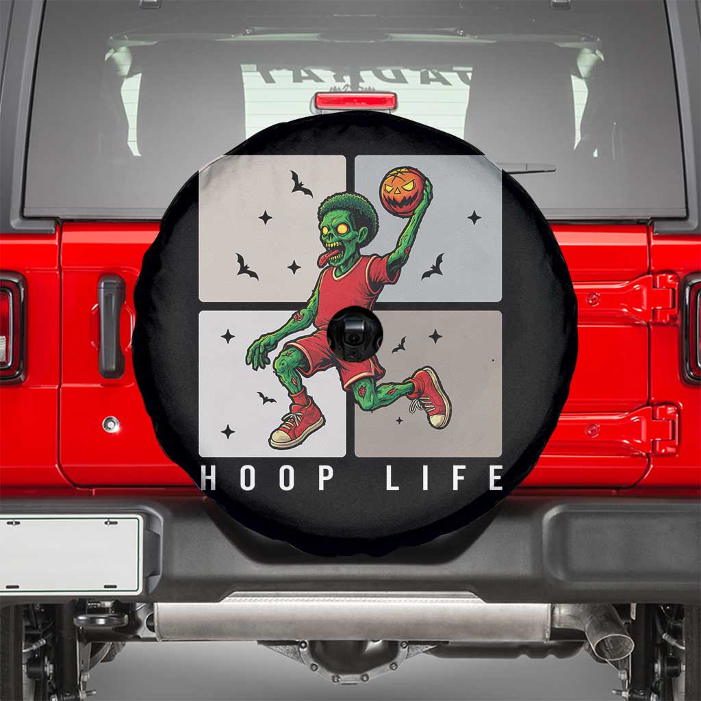 Hoop Life Spare Tire Cover Halloween Zombie Basketball Spooky Game - Wonder Print Shop