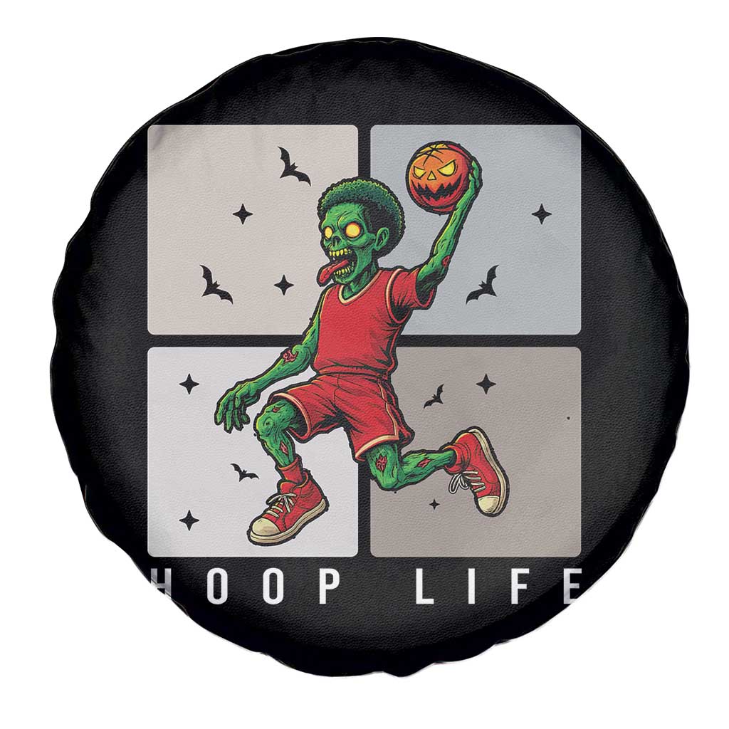 Hoop Life Spare Tire Cover Halloween Zombie Basketball Spooky Game - Wonder Print Shop
