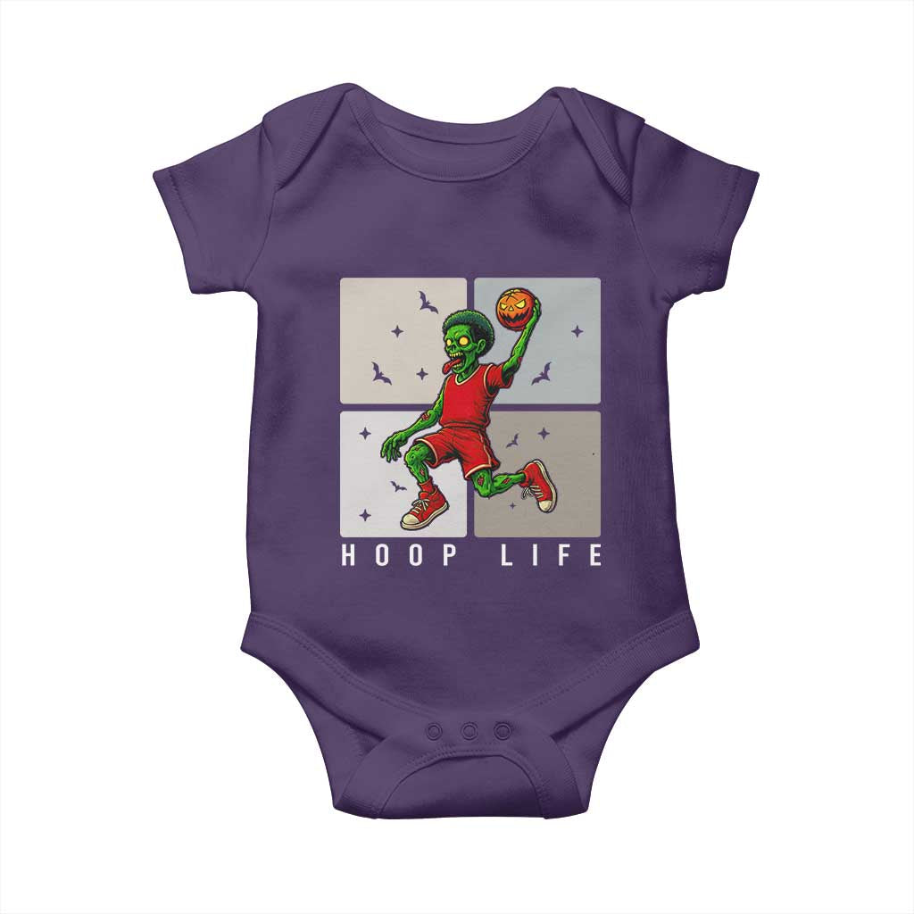 Hoop Life Baby Onesie Halloween Zombie Basketball Spooky Game - Wonder Print Shop