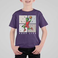 Hoop Life T Shirt For Kid Halloween Zombie Basketball Spooky Game - Wonder Print Shop