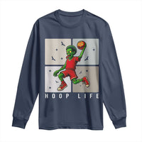Hoop Life Long Sleeve Shirt Halloween Zombie Basketball Spooky Game - Wonder Print Shop