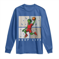 Hoop Life Long Sleeve Shirt Halloween Zombie Basketball Spooky Game - Wonder Print Shop