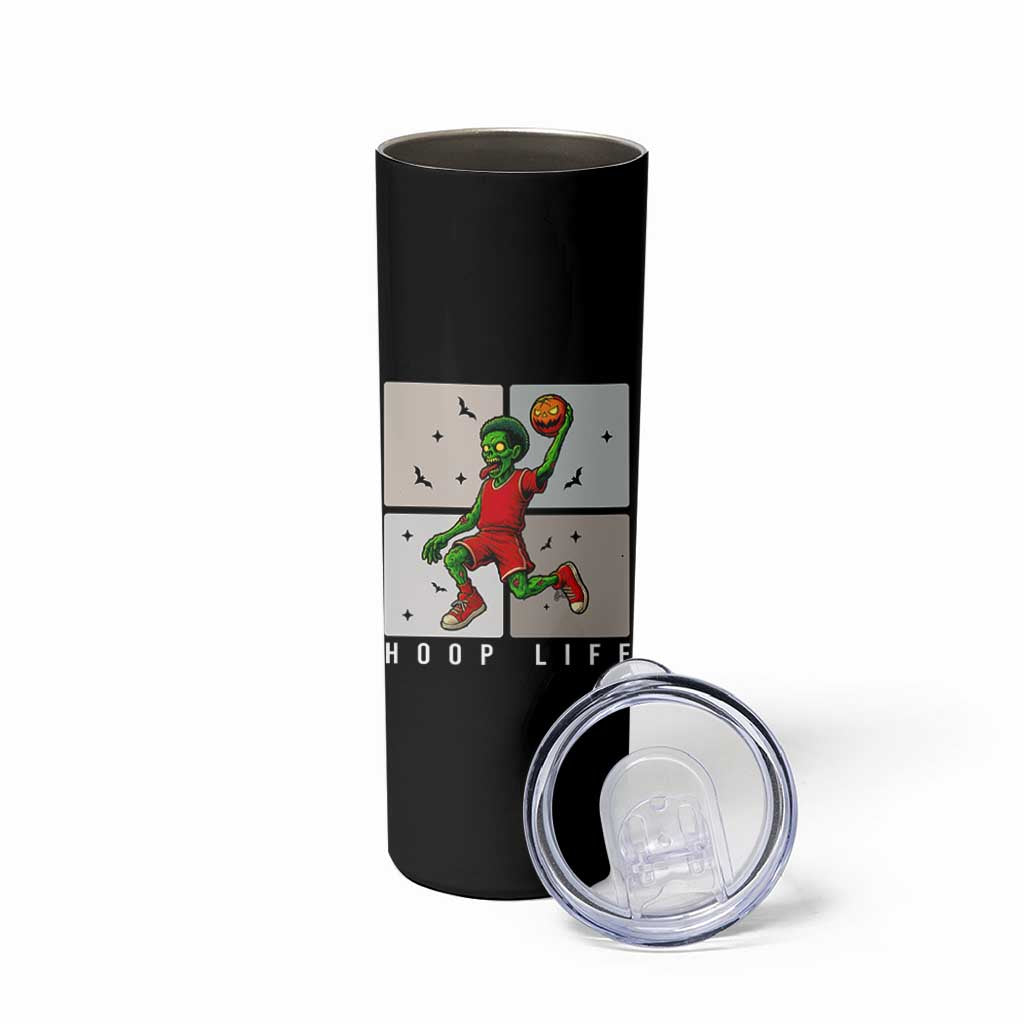 Hoop Life Skinny Tumbler Halloween Zombie Basketball Spooky Game
