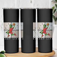 Hoop Life Skinny Tumbler Halloween Zombie Basketball Spooky Game