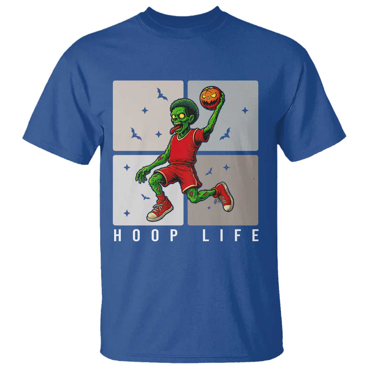 Hoop Life T Shirt Halloween Zombie Basketball Spooky Game - Wonder Print Shop