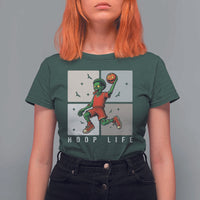 Hoop Life T Shirt For Women Halloween Zombie Basketball Spooky Game - Wonder Print Shop