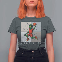 Hoop Life T Shirt For Women Halloween Zombie Basketball Spooky Game - Wonder Print Shop