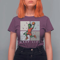 Hoop Life T Shirt For Women Halloween Zombie Basketball Spooky Game - Wonder Print Shop