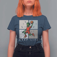 Hoop Life T Shirt For Women Halloween Zombie Basketball Spooky Game - Wonder Print Shop