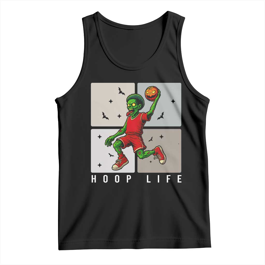 Hoop Life Tank Top Halloween Zombie Basketball Spooky Game - Wonder Print Shop