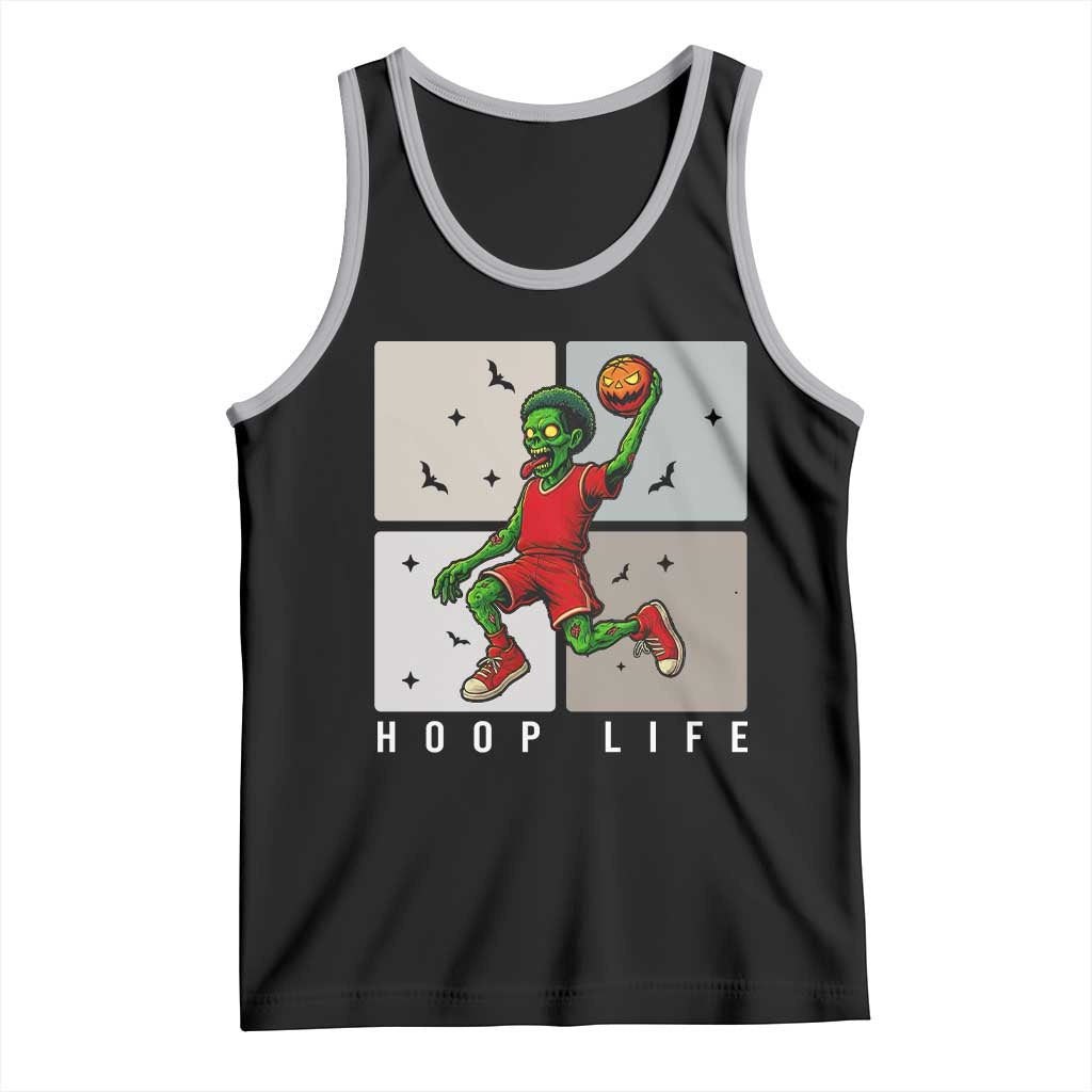 Hoop Life Tank Top Halloween Zombie Basketball Spooky Game - Wonder Print Shop