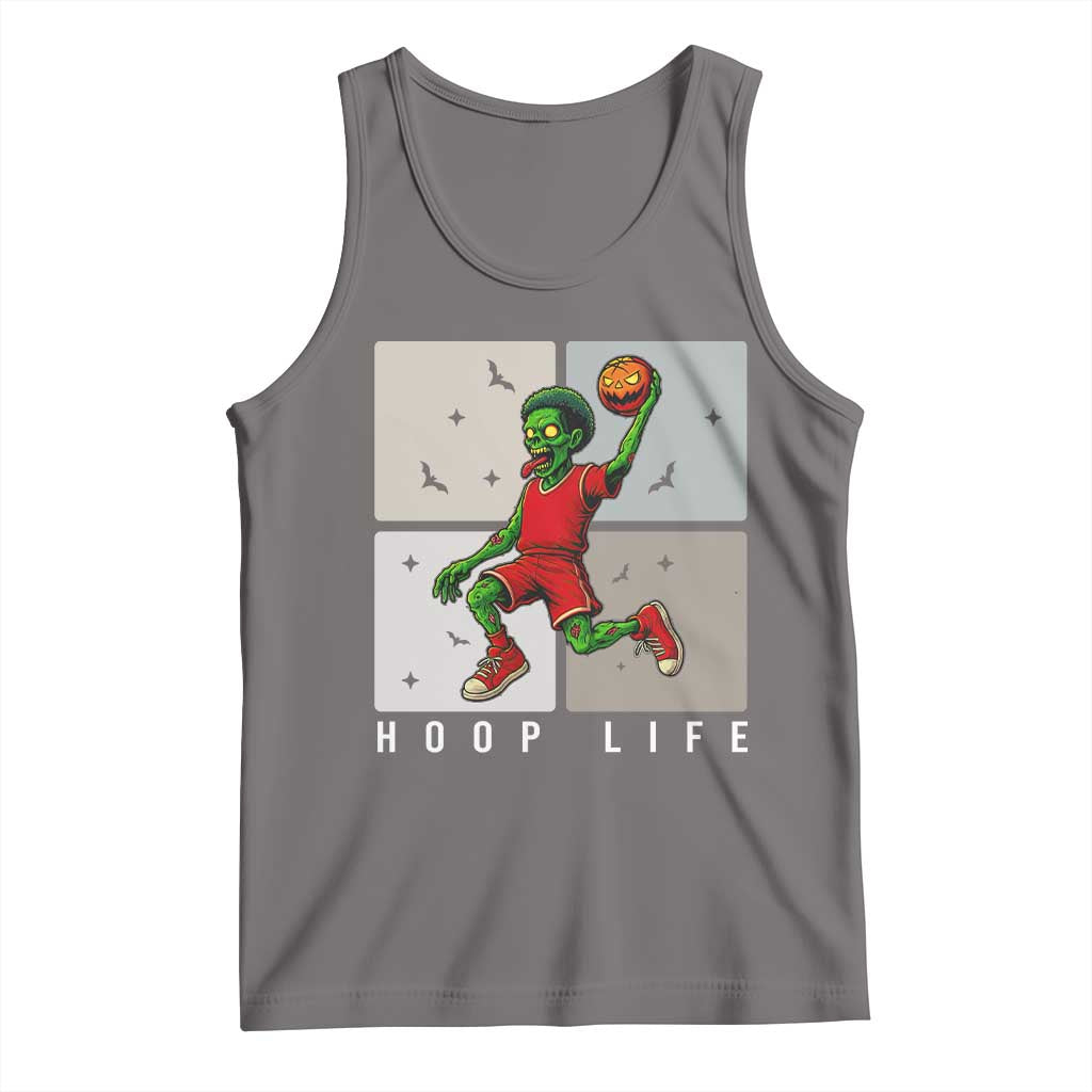 Hoop Life Tank Top Halloween Zombie Basketball Spooky Game - Wonder Print Shop