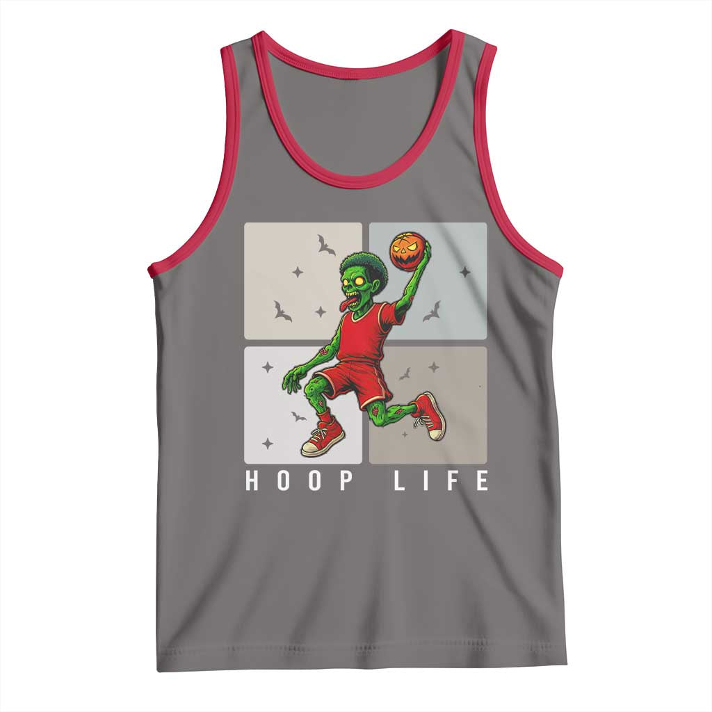 Hoop Life Tank Top Halloween Zombie Basketball Spooky Game - Wonder Print Shop