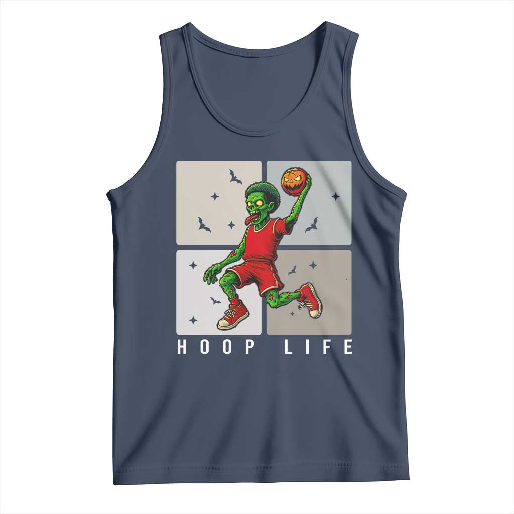 Hoop Life Tank Top Halloween Zombie Basketball Spooky Game - Wonder Print Shop