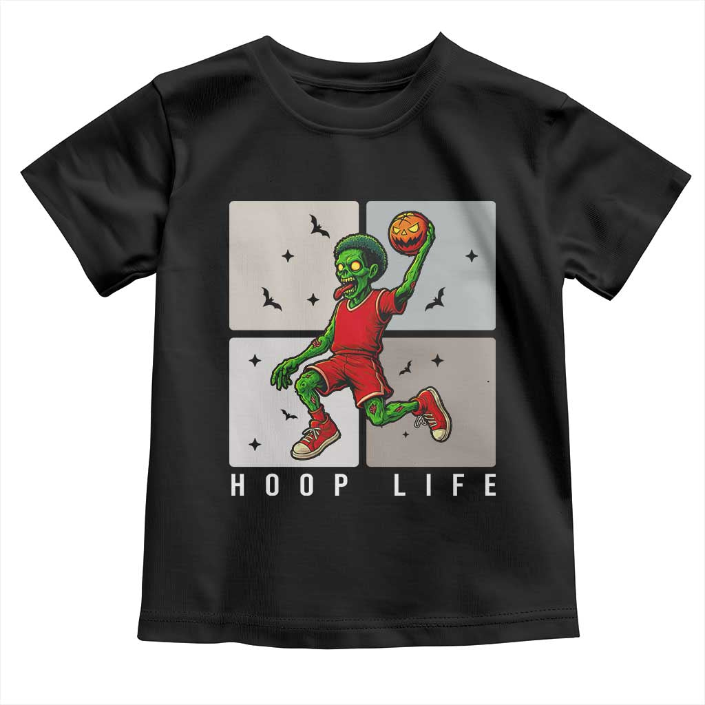 Hoop Life Toddler T Shirt Halloween Zombie Basketball Spooky Game - Wonder Print Shop