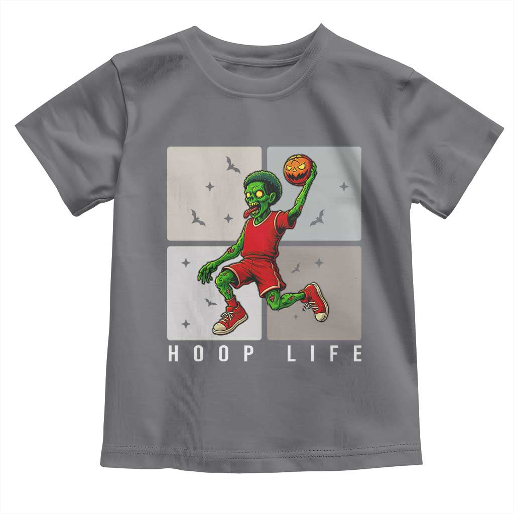 Hoop Life Toddler T Shirt Halloween Zombie Basketball Spooky Game - Wonder Print Shop