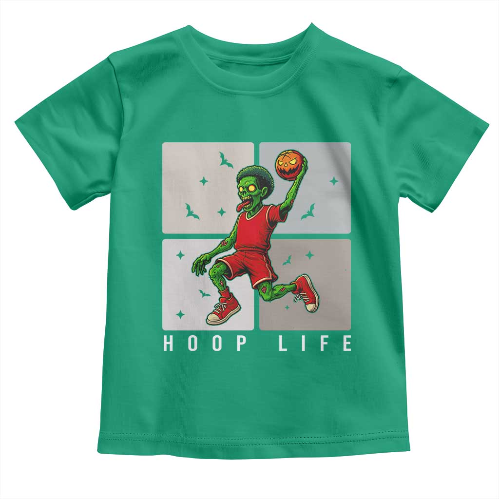 Hoop Life Toddler T Shirt Halloween Zombie Basketball Spooky Game - Wonder Print Shop