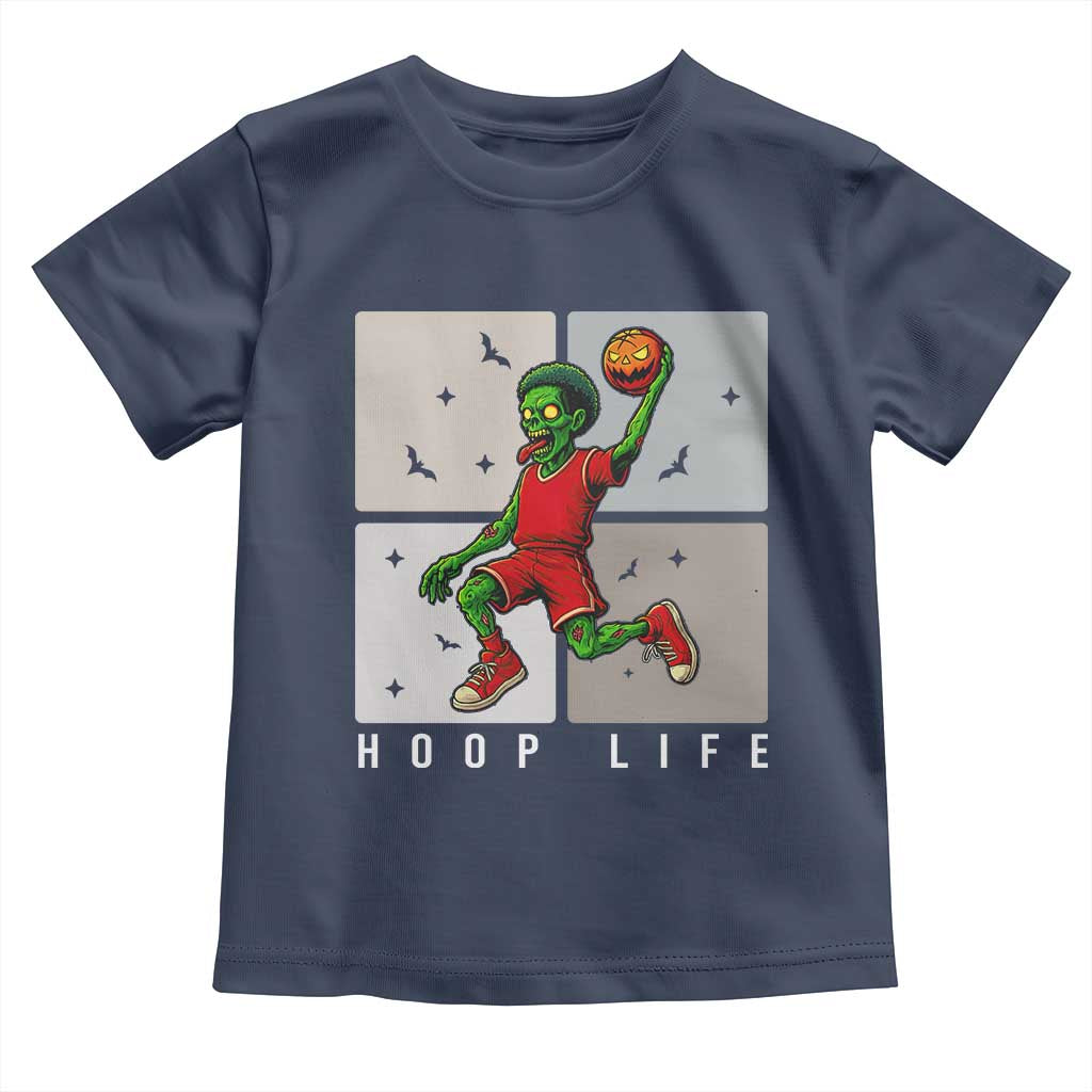 Hoop Life Toddler T Shirt Halloween Zombie Basketball Spooky Game - Wonder Print Shop