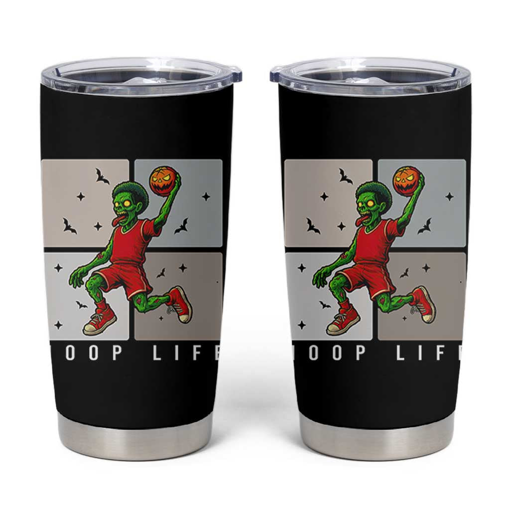 Hoop Life Tumbler Cup Halloween Zombie Basketball Spooky Game