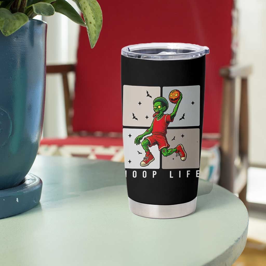Hoop Life Tumbler Cup Halloween Zombie Basketball Spooky Game