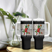 Hoop Life Tumbler With Handle Halloween Zombie Basketball Spooky Game