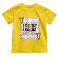 Basketball Game Day Toddler T Shirt Retro Coquette Bow Gift For Sport Lovers - Wonder Print Shop