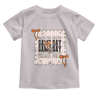 Basketball Game Day Toddler T Shirt Retro Coquette Bow Gift For Sport Lovers - Wonder Print Shop