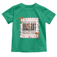 Basketball Game Day Toddler T Shirt Retro Coquette Bow Gift For Sport Lovers - Wonder Print Shop