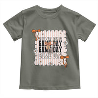Basketball Game Day Toddler T Shirt Retro Coquette Bow Gift For Sport Lovers - Wonder Print Shop