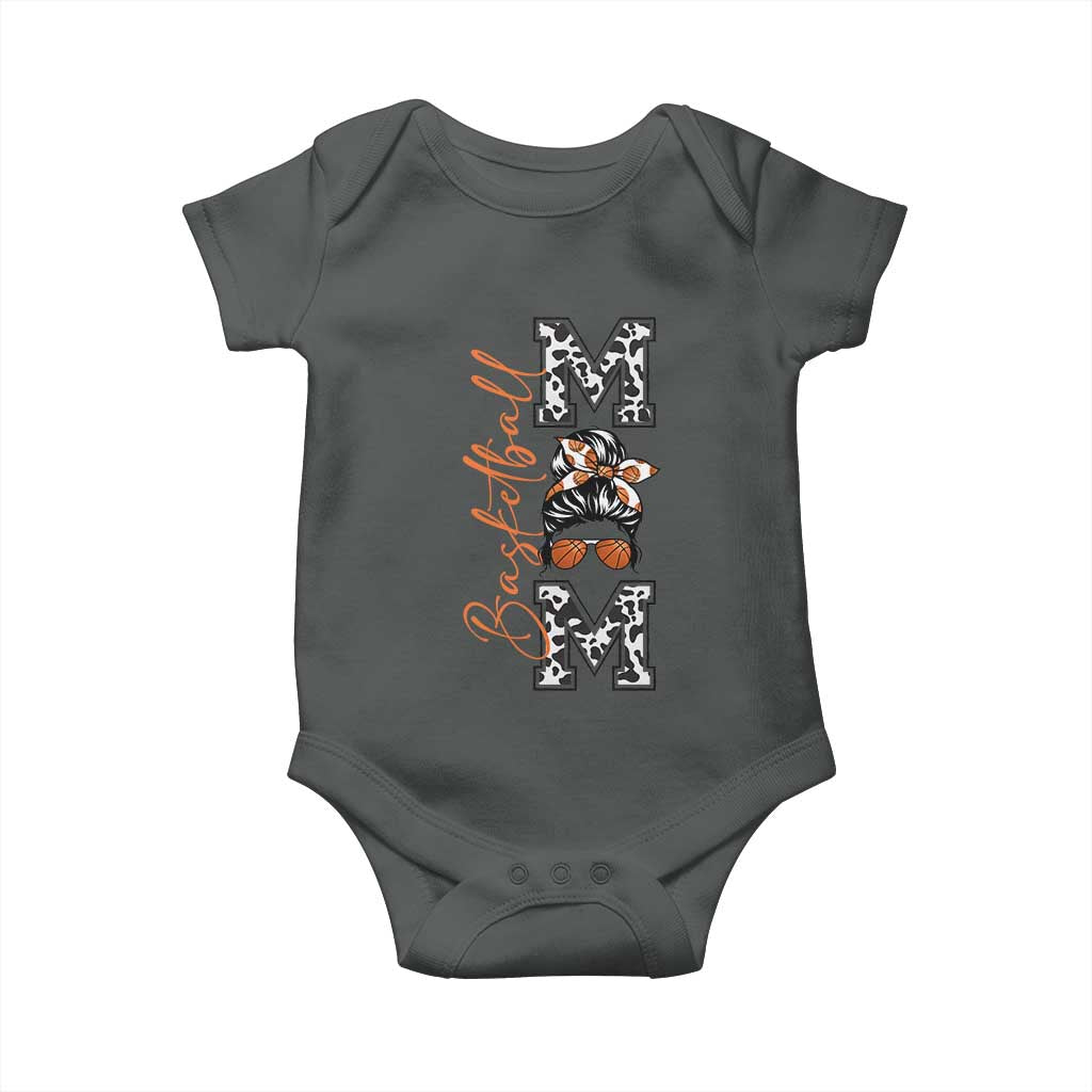Basketball Mom Baby Onesie Retro Style Gift For Sports Lover - Wonder Print Shop